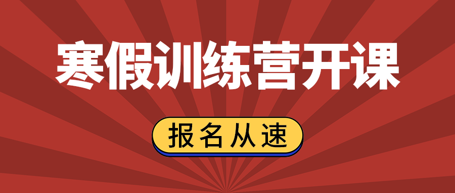 寒假训练营开课