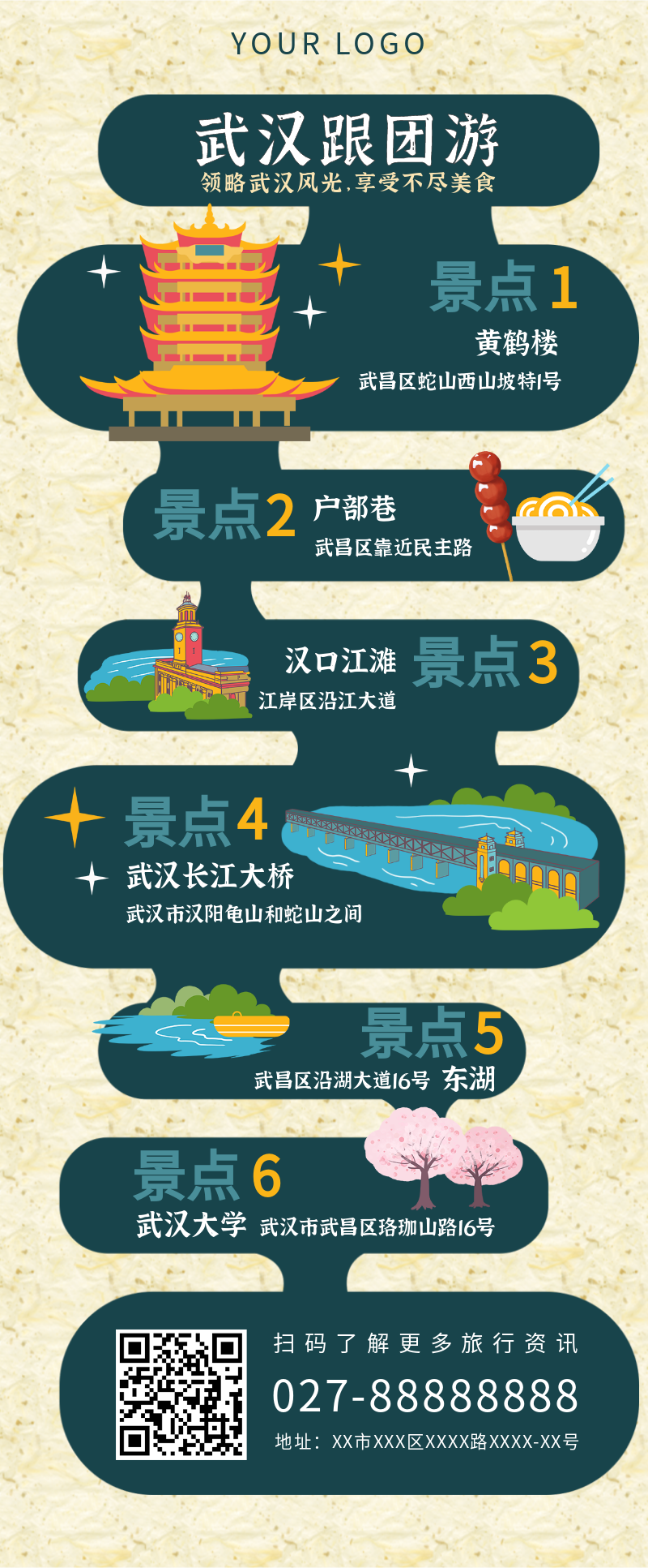 /static/assets/images/default-pic.png 蓝色武汉旅行指南攻略信息图表