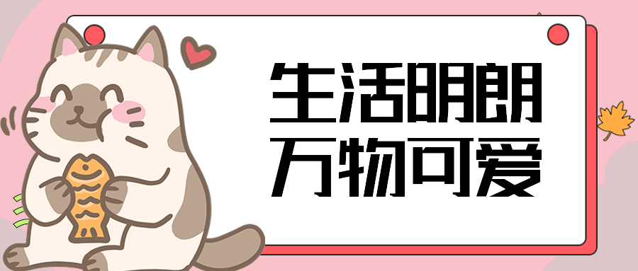 生活明朗万物可爱