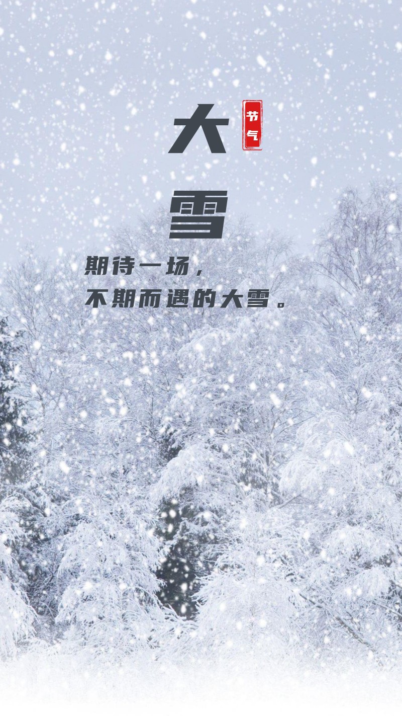 大雪二十四节气，雪花，实景