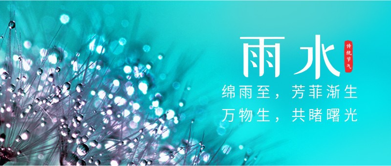 雨水，节气，实景，祝福，公众号首页