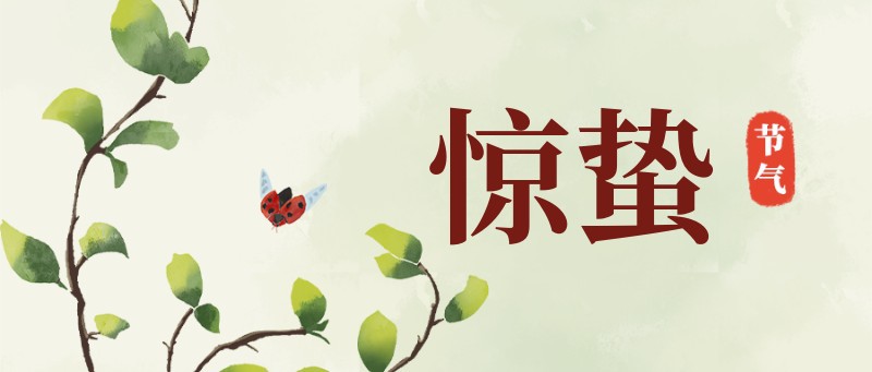 公众号封面 新媒体 惊蛰 瓢虫