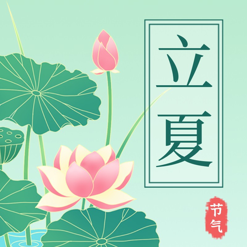 立夏，荷花，公众号次图