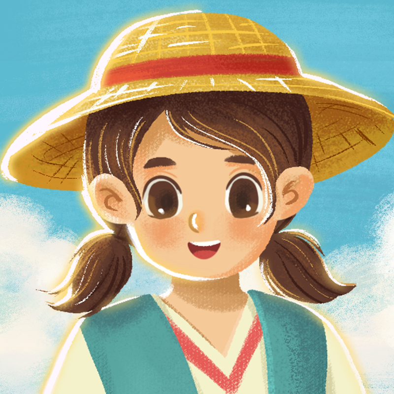 /static/assets/images/default-pic.png 女孩,草帽,卡通,微信头像
