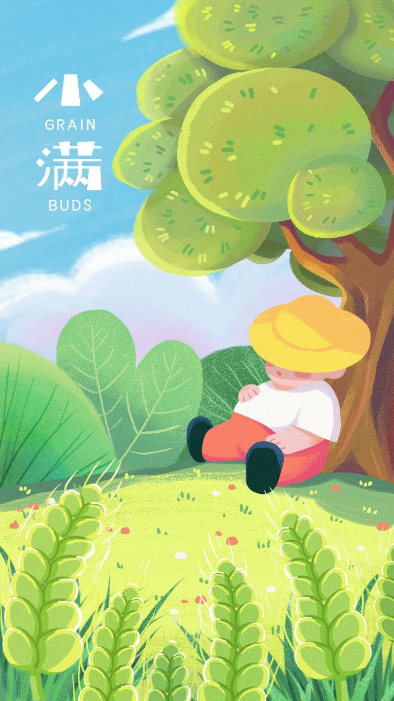 /static/assets/images/default-pic.png 小满,二十四节气,手绘,插画,手机海报