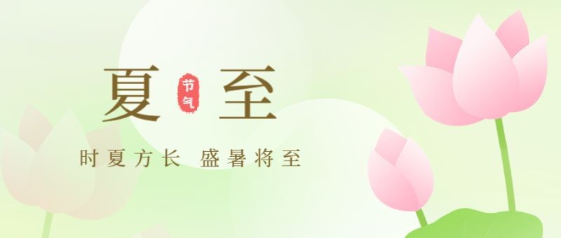 夏至，荷花，公众号封面