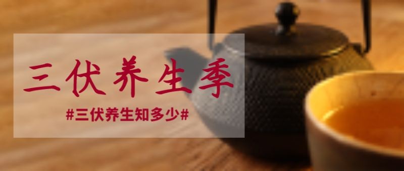 公众号封面 三伏天