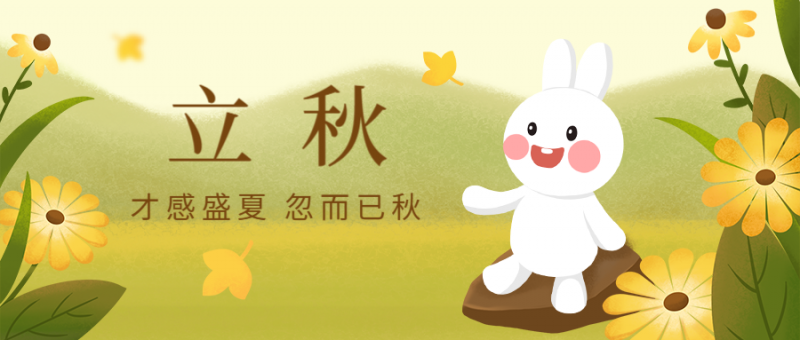 立秋，花，落叶，公众号封面