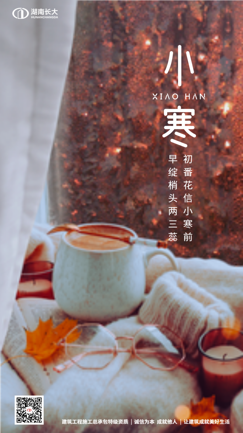 小寒，节气，冬，窗边，手机海报