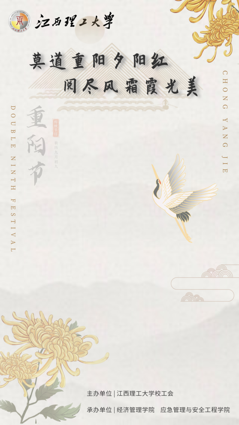 重阳节,菊花海报