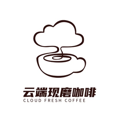 云端咖啡品牌企业形象VI线型logo