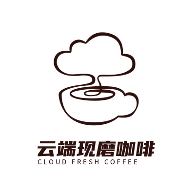 云端咖啡品牌企业形象VI线型logo