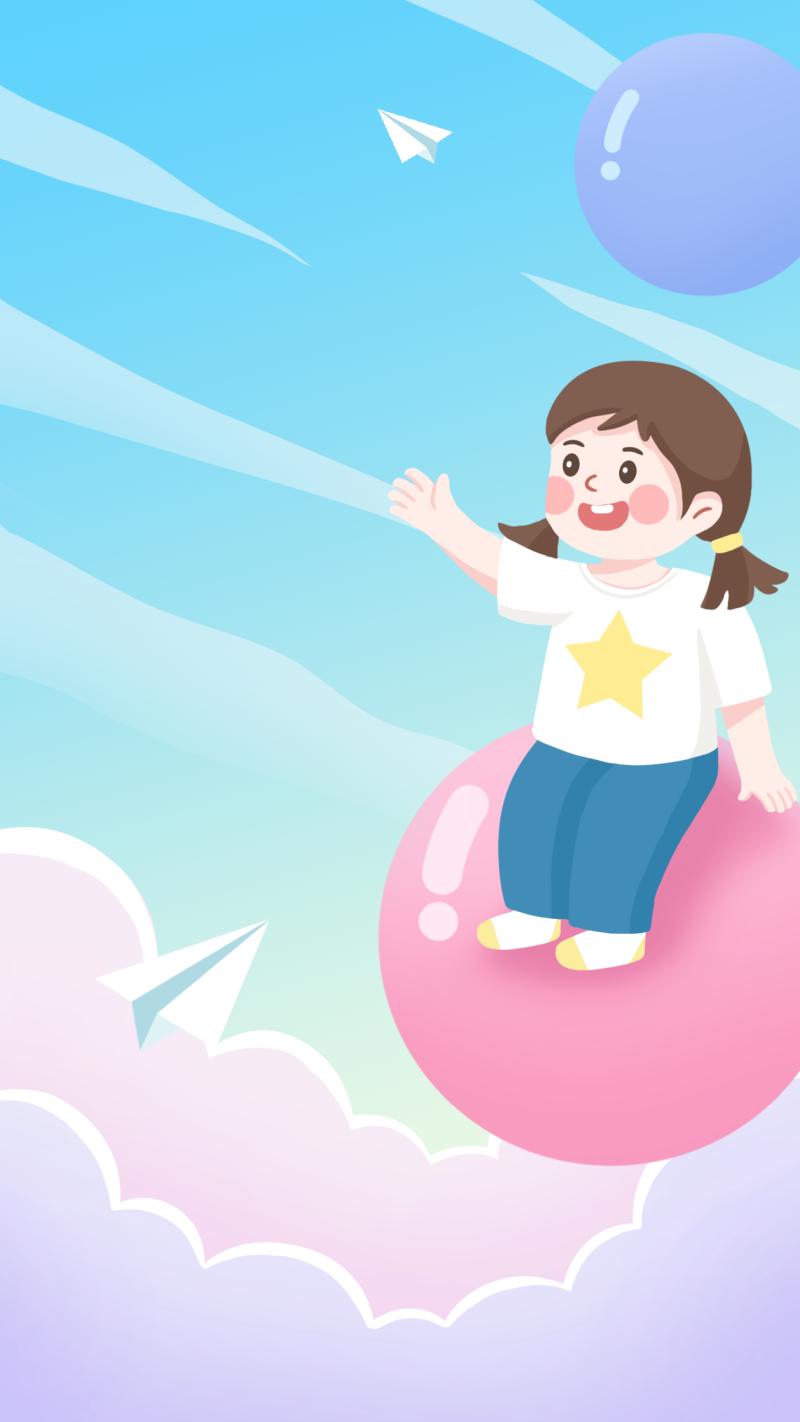 /static/assets/images/default-pic.png 儿童节,气球,女孩,海报