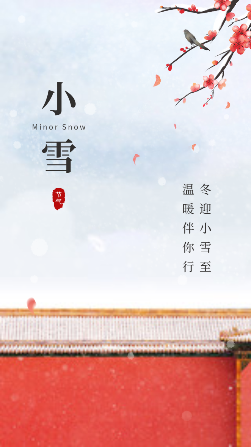 冬迎小雪海报